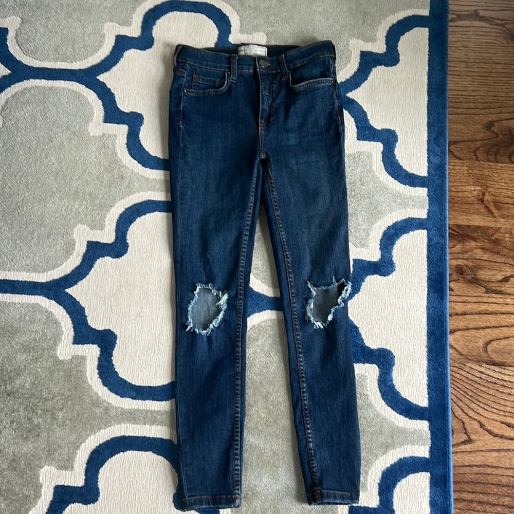 Free People denim skinny jeans